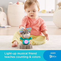 Fisher-Price Linkimals Interactive Baby Toy Lights & Sounds Musical Moose (FLAT DEMO BATTERIES)