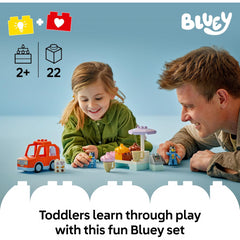 Lego Duplo 10458 Ice Cream Trip With Bluey Building Toy