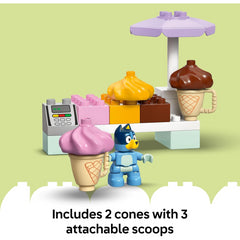 Lego Duplo 10458 Ice Cream Trip With Bluey Building Toy