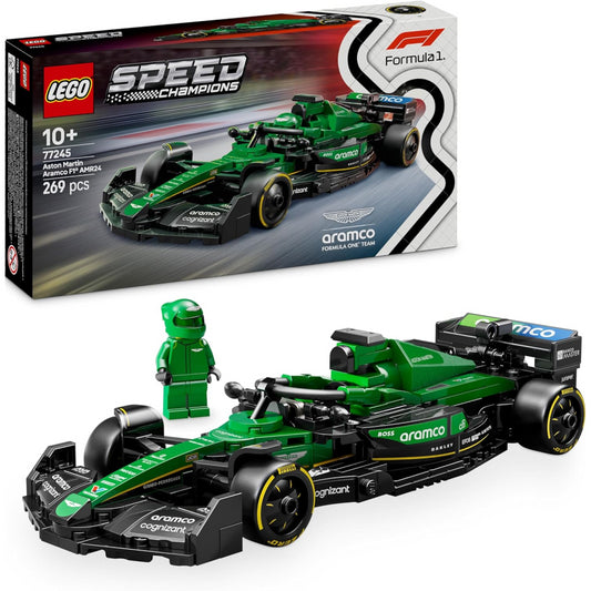 Lego Speed Champions 77245 Aston Martin Aramco F1 AMR24 Car Playset