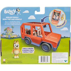 Bluey Heeler Family Vehicle Open Roof Fits Figures 2.5-Inch Chilli