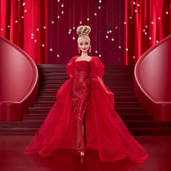 Barbie Signature Mattel 80th Anniversary Glittery Red Tulle Gown Doll