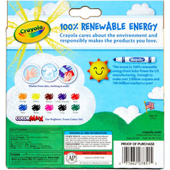 Crayola 10 Ultra-Clean Washable Markers Kids Art Supplies