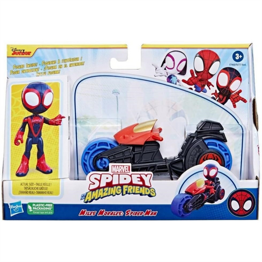 Marvel Spidey and His Amazing Friends MILES MORALES: Spider-Man Motorcycle Set