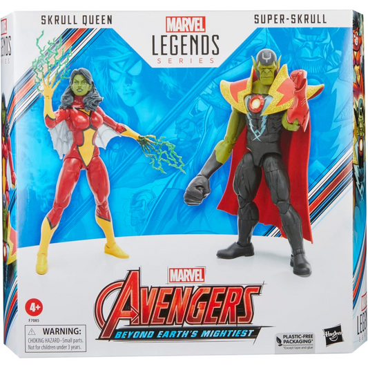 Marvel Legends Series SKRULL QUEEN vs SUPER-SKRULL Avengers Beyond Earth's Mightiest 2 Pack