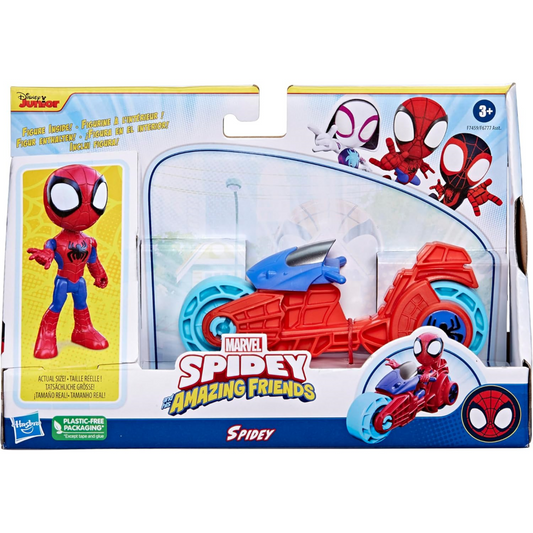 Marvel Spidey and His Amazing Friends F7459 SPIDEY Motorcycle Set (F6777)