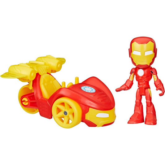 Marvel Spidey & Friends Iron Man Iron Racer Vehicle Set