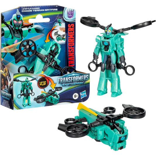 Transformers Earthspark Chaos Terran Spitfire 1-Step Flip Changer