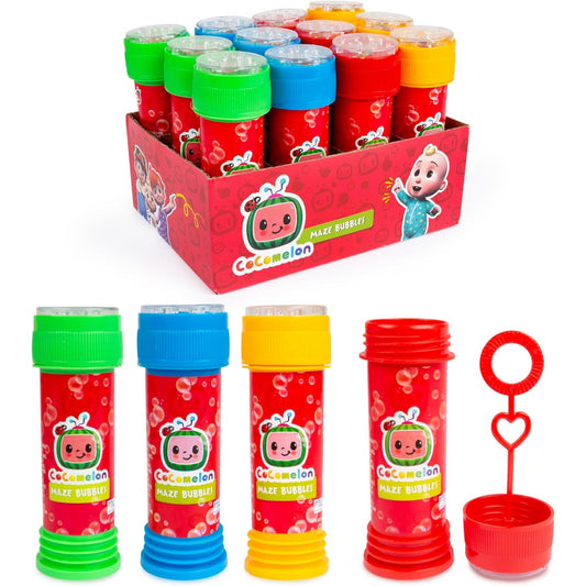Cocomelon Maze Bubbles 12 Pack Bubble Toys