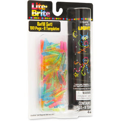 Lite-Brite Refill Set Pegs and Templates