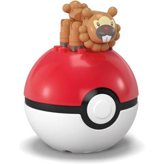 Mega Construx Pokemon Bidoof Poke Ball Building Set