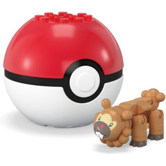 Mega Construx Pokemon Bidoof Poke Ball Building Set