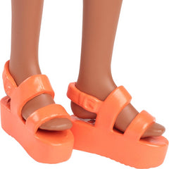 Barbie Fashionistas Checkered Flower Dress Doll