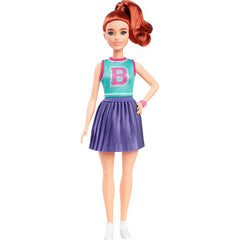 Barbie Fashionistas Purple Pleated Skirt Doll