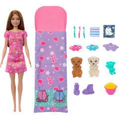 Barbie Slumber Party Playset with Puppies