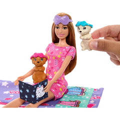 Barbie Slumber Party Playset with Puppies