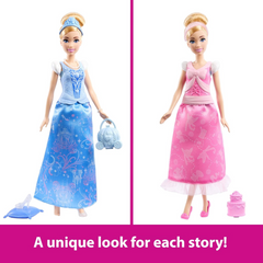 Disney Princess Cinderella 2 in 1 Stories Doll