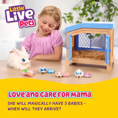 Little Live Pets Mama Surprise Bunnies Playset Blue
