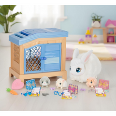 Little Live Pets Mama Surprise Bunnies Playset Blue
