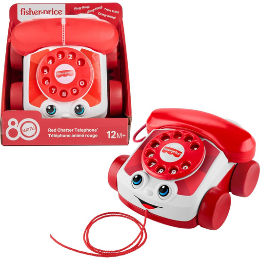 Fisher-Price Red Chatter Telephone 80th Anniversary Edition