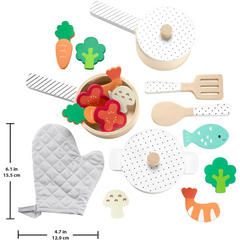 Fisher-Price Wooden Pots and Pans Play Set