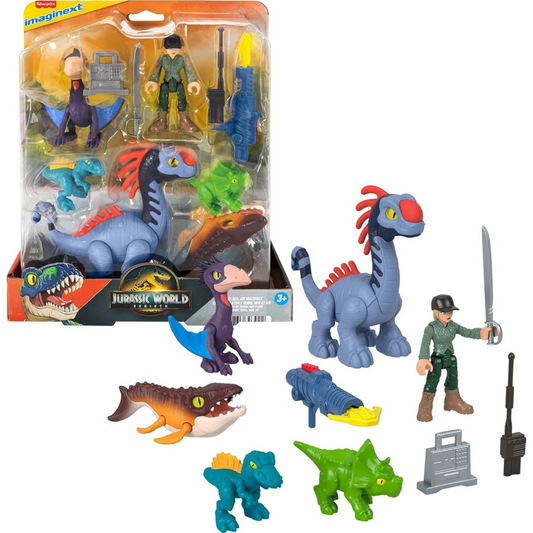Imaginext Jurassic World Rebirth Land Sea and Air Multipack