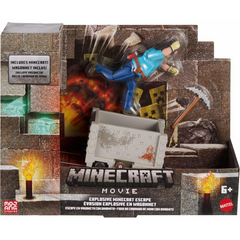Minecraft Explosive Minecart Escape Playset