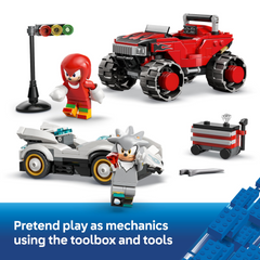 Lego Sonic the Hedgehog 77118 Silver's Car vs Knuckles' Monster Truck