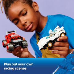 Lego Sonic the Hedgehog 77118 Silver's Car vs Knuckles' Monster Truck