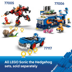 Lego Sonic the Hedgehog 77118 Silver's Car vs Knuckles' Monster Truck