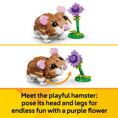 Lego Creator 31376 Cute Hamster with a Flower Set 3-in-1