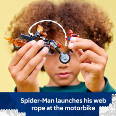 Lego Marvel 76335 Spider-Man vs. Ghost Rider Motorcycle