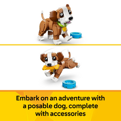 Lego Creator 31382 Cute Animals Playful Puppy Dog 3 in 1