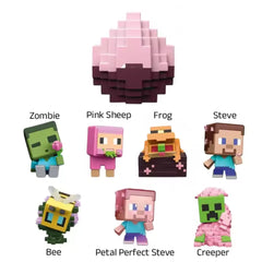 Minecraft Mini Mode Spawn Egg Surprise Cherry Blossom HXT64 Set of 7 Figures