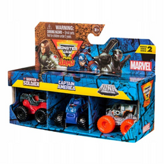 Monster Jam Marvel Mini Jams Winter Soldier Captain America War Machine Set