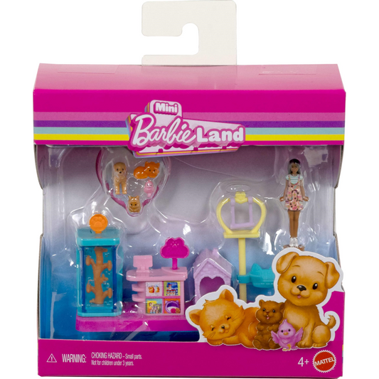 Barbie Mini Barbie Land Pet Care Playset