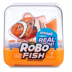 Zuru Robo Alive Fish Electronic Robotic Swimming Toy Orange Clown Fish