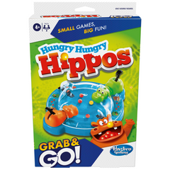 Hasbro Gaming Grab and Go Hungry Hungry Hippos Travel Game