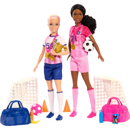 Barbie Soccer Player Set with 2 Dolls