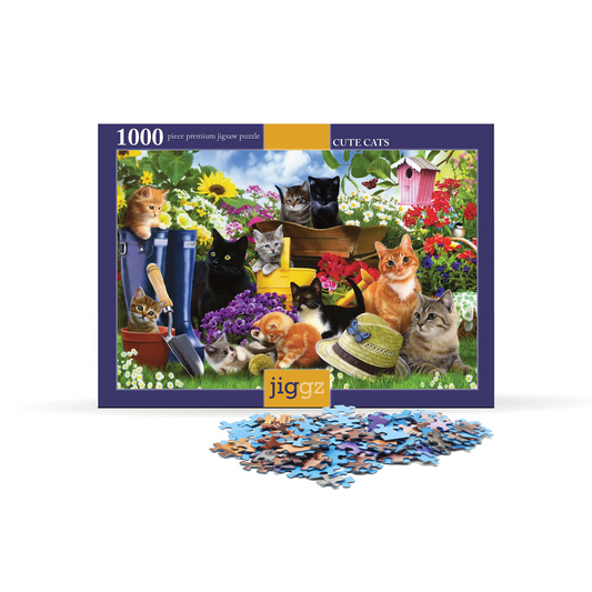 Jiggz Cute Cats 1000 Piece Jigsaw Puzzle