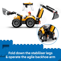 Lego City Backhoe Loader Construction Vehicle Set