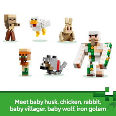 Lego Minecraft Chicken Jockey Desert Attack Building Set