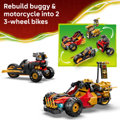 Lego Ninjago Kai and Cole's Combiner Vehicles Set