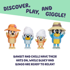 Bluey Family Trip 4-Pack Figure Set