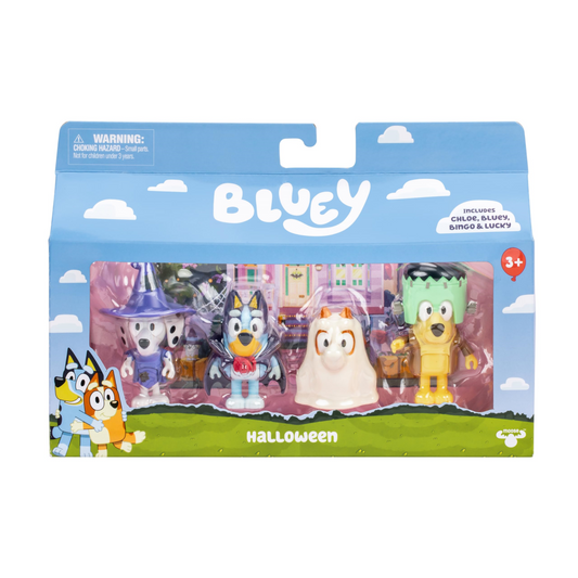 Bluey Halloween 4-Pack Figure Set