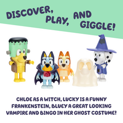 Bluey Halloween 4-Pack Figure Set