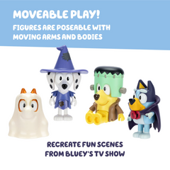 Bluey Halloween 4-Pack Figure Set