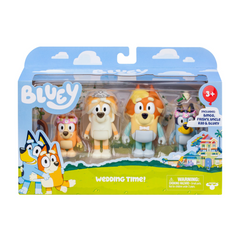 Bluey Wedding Time 4-Pack Figure Set