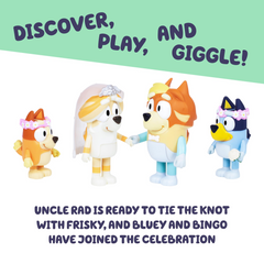 Bluey Wedding Time 4-Pack Figure Set