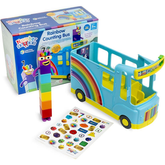 Learning Resources Rainbow Counting Bus Math Toy for Toddlers